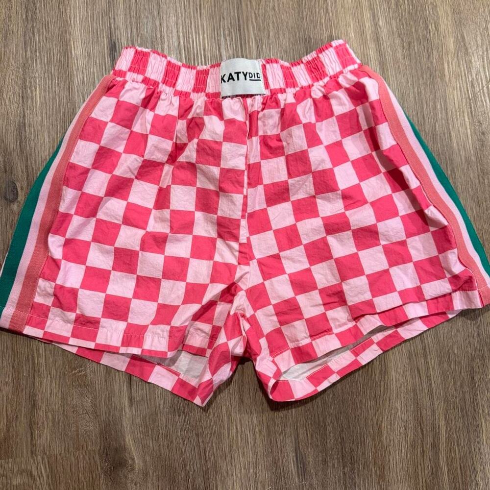 KatyDid Cotton Checkered Shorts SMALL
